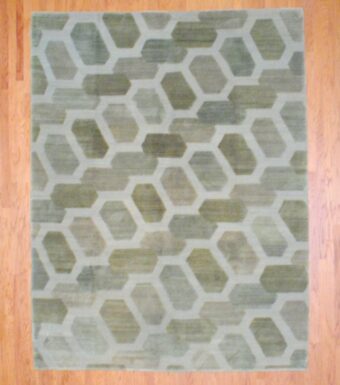 Indo Hand-knotted Tibetan (8' x 10')