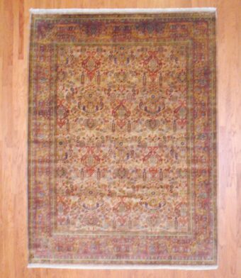 Indo Hand-knotted Tabriz (9' x 12')