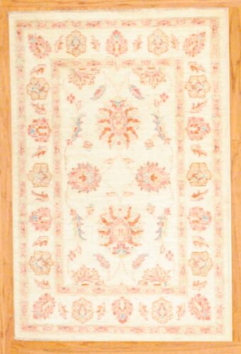Afghan Hand-knotted Vegetable Dye Oushak (2'8 x 4')