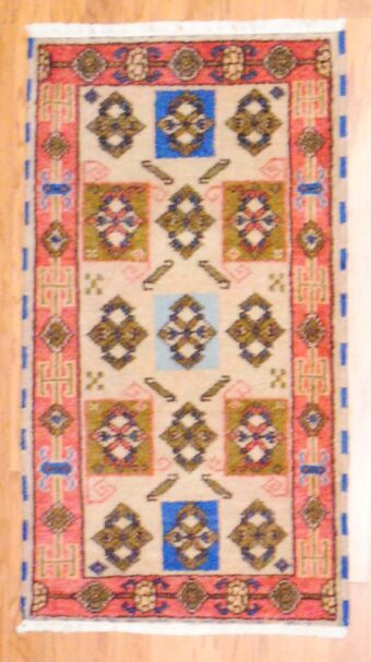 Indo Hand-knotted Kazak (2'3 x 4')