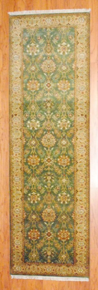 Indo Hand-knotted Tabriz (2'7 x 8'3)