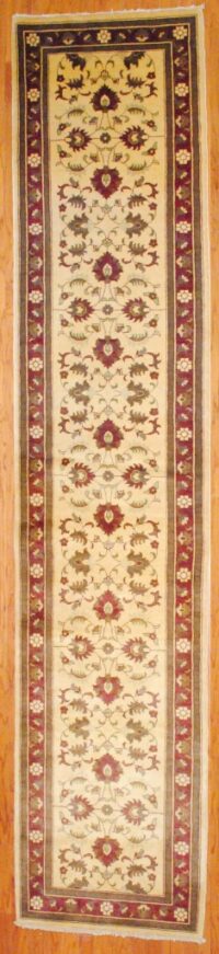 Afghan Hand-knotted Vegetable Dye Oushak (2'10 x 13'4)