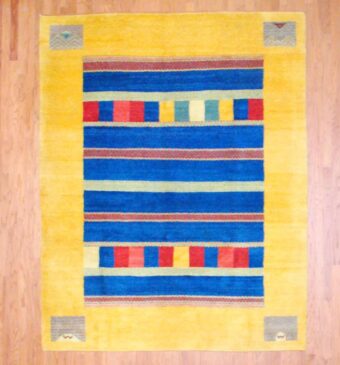 Indo Hand-knotted Gabbeh (7'11 x 9'8)