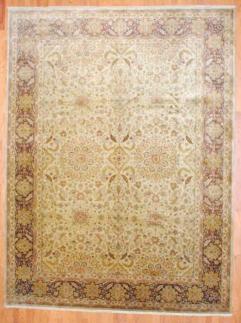 Indo Hand-knotted Tabriz (8'10 x 11'7)