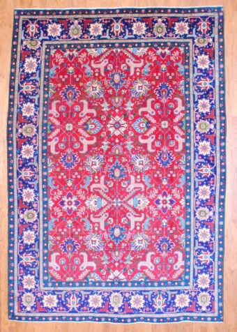 Persian Hand-knotted Tabriz (7'10 x 11'5)