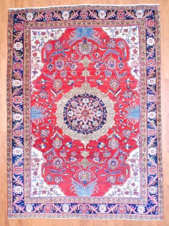 Persian Hand-knotted Tabriz (8' x 11'2)