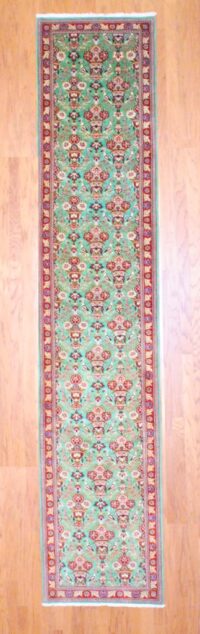 Persian Hand-knotted Fine Sarouk (2'5 x 12'2)