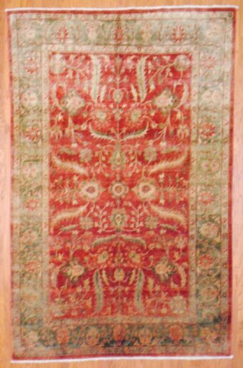 Afghan Hand-knotted Fine Vegetable Dye (6'1 x 9'4)