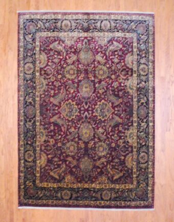 Indo Hand-knotted Kashan (8' x 10')
