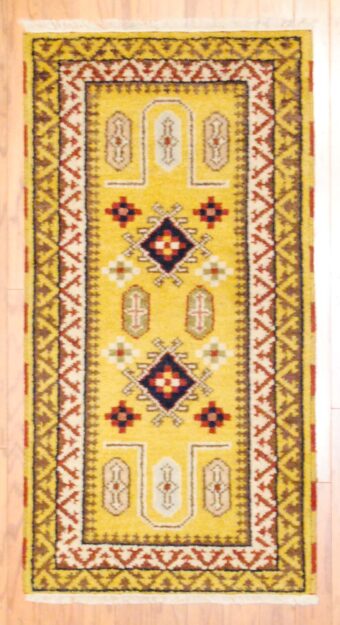 Indo Hand-knotted Kazak (2'1 x 4')