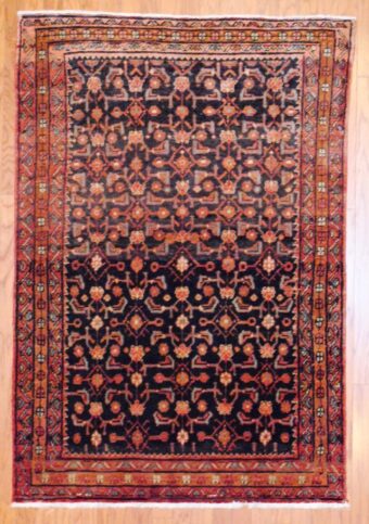 Persian Hand-knotted Hamadan (4'2 x 6'7)