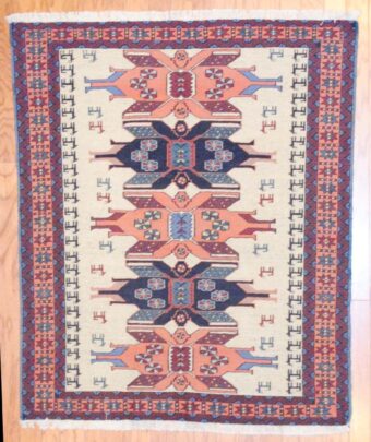 Persian Hand-knotted Kurdish Kilim (4'5 x 4'8)