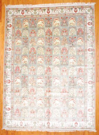 Sino Hand-knotted Fine Silk (9' x 12')