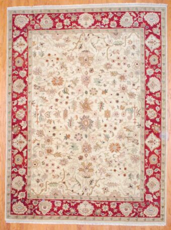 Indo Hand-knotted Vegetable Dye (9' x 12')
