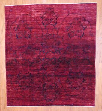 Afghan Hand-knotted Fine Vegetable Dye (7'10 x 8'10)