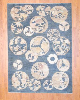 Afghan Hand-knotted Fine Vegetable Dye (6'2 x 8'7)