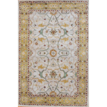 Indo Hand-tufted Mahal Wool Rug (4' x 6')