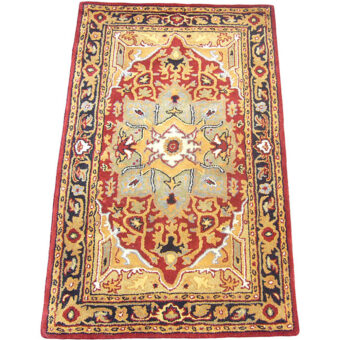 Indo Heriz Hand-tufted Rug (2'1 x 3'1)