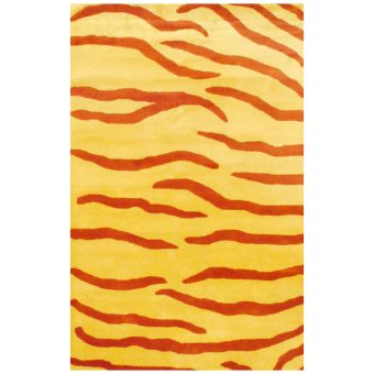 Indo Hand-tufted Zebra Stripe Wool Rug (5' x 8')