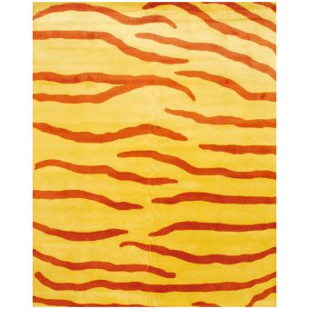 Indo Hand-tufted Zebra Stripe Wool Rug (8' x 10')