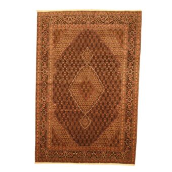 Persian Hand-knotted Tabriz Fish Silk Rug (6'8 x 9'10)