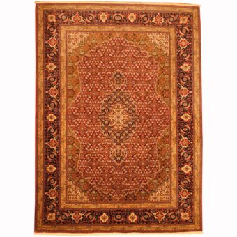 Persian Hand-knotted Fish Tabriz (7'4 x 10')