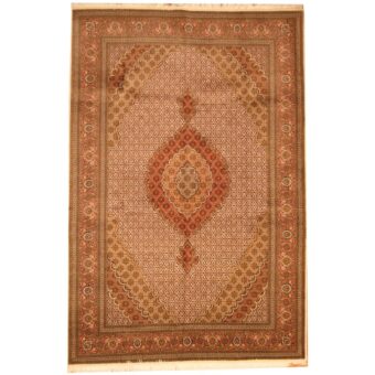 Persian Hand-knotted Fish Tabriz (6'8 x 10')
