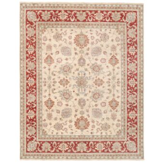 Afghan Hand-knotted Vegetable Dye Oushak Wool Rug (7'10 x 9'6)