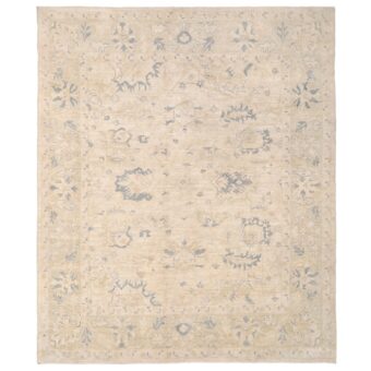 Afghan Hand-knotted Vegetable Dye Fine Oushak Wool Rug (8' x 9'8)