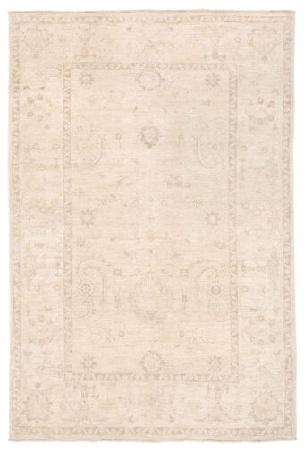 Afghan Hand-knotted Vegetable Dye Oushak Wool Rug (3'11 x 5'11)