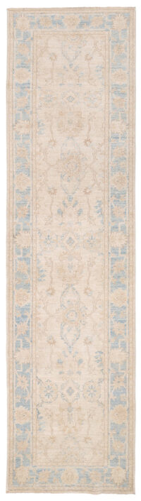 Afghan Hand-knotted Vegetable Dye Oushak Wool Rug (2'7 x 9'10)