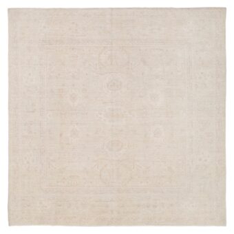 Afghan Hand-knotted Vegetable Dye Fine Oushak Wool Rug (8'2 x 8'3)