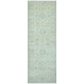 Afghan Hand-knotted Overdyed Vegetable Dye Oushak Wool Rug (2'8 x 7'7)