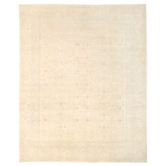 Afghan Hand-knotted Vegetable Dye Whitewash Oushak Wool Rug (8' x 10')