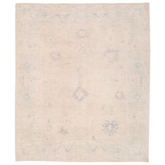 Afghan Hand-knotted Vegetable Dye Fine Oushak Wool Rug (8'4 x 9'10)