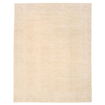 Afghan Hand-knotted Vegetable Dye Fine Oushak Wool Rug (9' x 11'7)