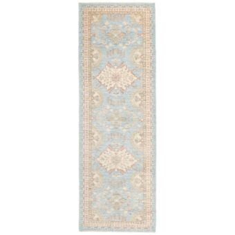 Afghan Hand-knotted Vegetable Dye Oushak Wool Runner (2'8 x 7'11)