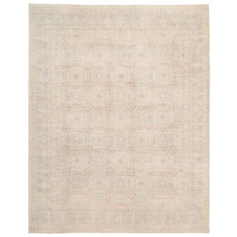 Afghan Hand-knotted Vegetable Dye Fine Oushak Wool Rug (7'9 x 9'10)