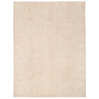 Afghan Hand-knotted Vegetable Dye Fine Oushak Wool Rug (10'1 x 13'9)