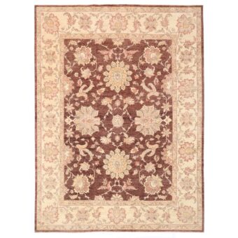 Afghan Hand-knotted Vegetable Dye Fine Oushak Wool Rug (9'1 x 12'4)