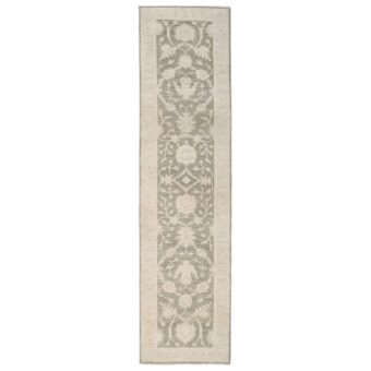 Afghan Hand-knotted Vegetable Dye Oushak Wool Runner (2'11 x 11'9)