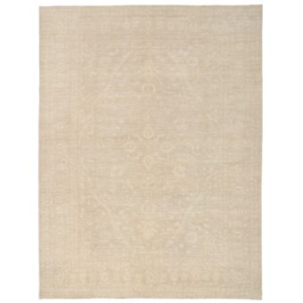 Afghan Hand-knotted Vegetable Dye Oushak Wool Rug (8'5 x 11'4)