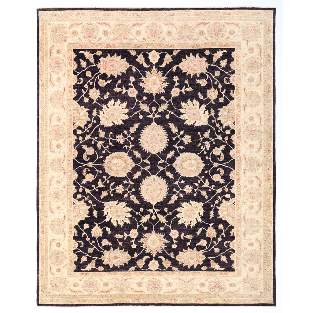 Afghan Hand-knotted Vegetable Dye Oushak Wool Rug (7'10 x 9'10)