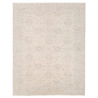 Afghan Hand-knotted Vegetable Dye Fine Oushak Wool Rug (9'1 x 12')