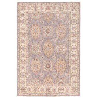 Afghan Hand-knotted Vegetable Dye Fine Oushak Wool Rug (6'1 x 8'9)