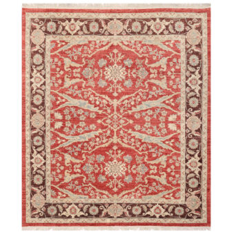 Afghan Hand-knotted Vegetable Dye Ziegler Wool Rug (8'2 x 9'9)