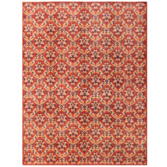 Afghan Hand-knotted Vegetable Dye William Morris Wool Rug (8'9 x 11'6)