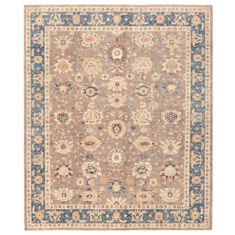 Afghan Hand-knotted Vegetable Dye Oushak Wool Rug (8'3 x 9'11)