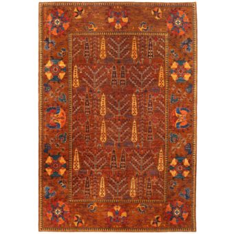 Afghan Hand-knotted Vegetable Dye Bakhtiari Wool Rug (8'10 x 12'10)
