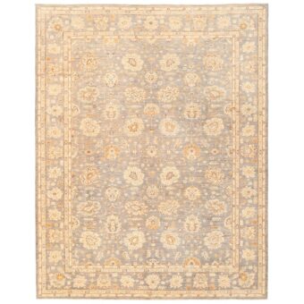 Afghan Hand-knotted Vegetable Dye Oushak Wool Rug (9'1 x 11'6)